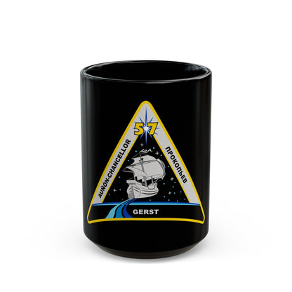 ISS Expedition 57 (NASA) Black Coffee Mug-15oz-The Sticker Space