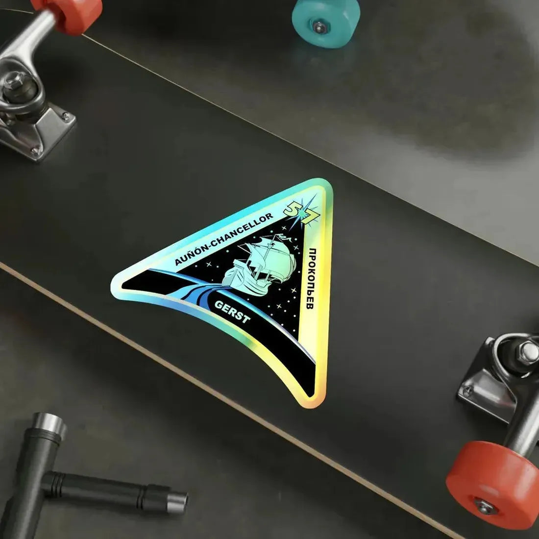 ISS Expedition 57 (NASA) Holographic STICKER Die-Cut Vinyl Decal - The Sticker Space