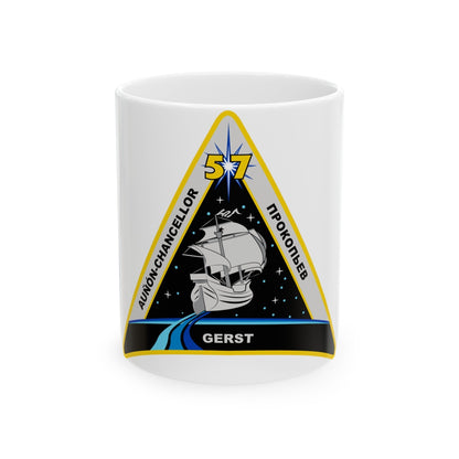 ISS Expedition 57 (NASA) White Coffee Mug-11oz-The Sticker Space