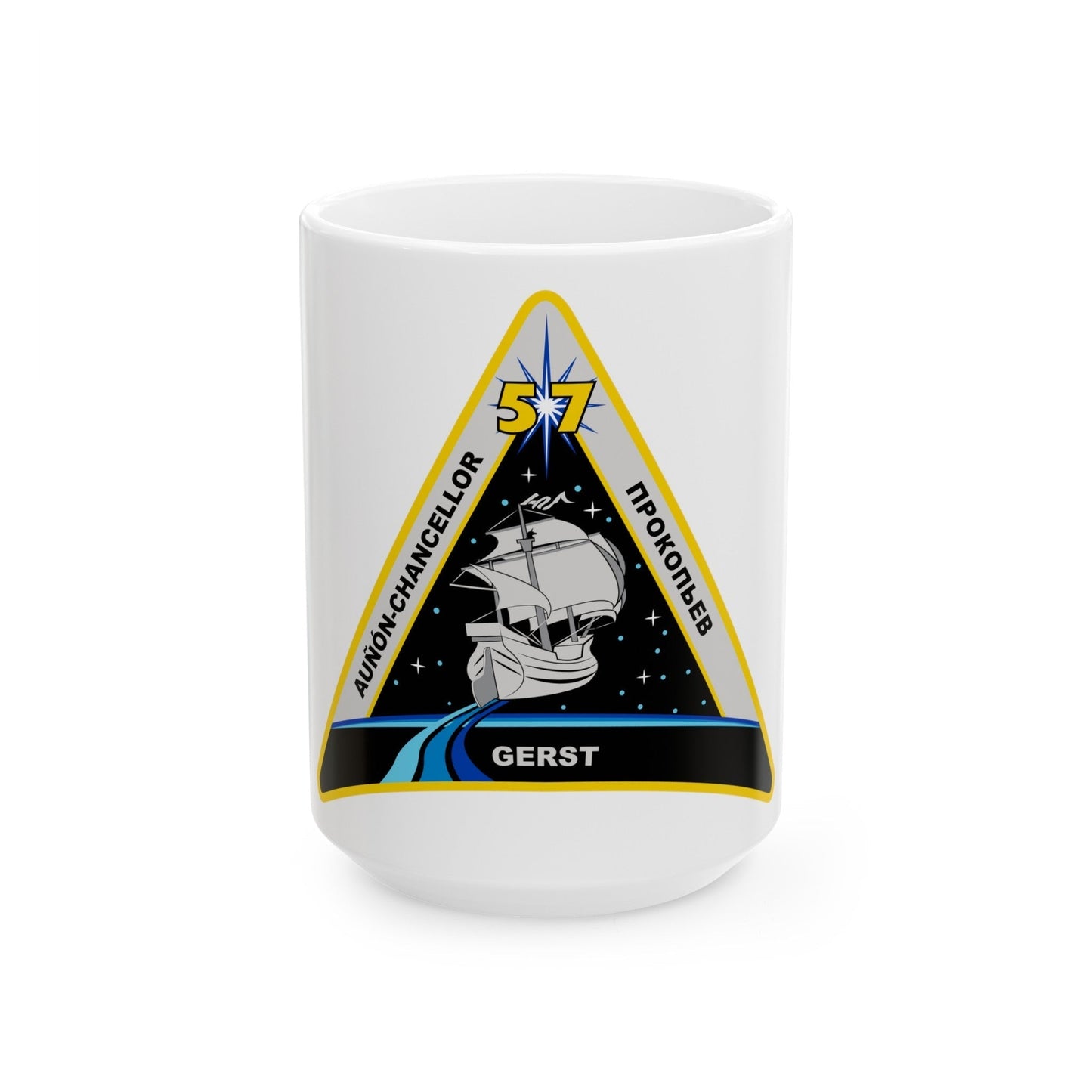 ISS Expedition 57 (NASA) White Coffee Mug-15oz-The Sticker Space