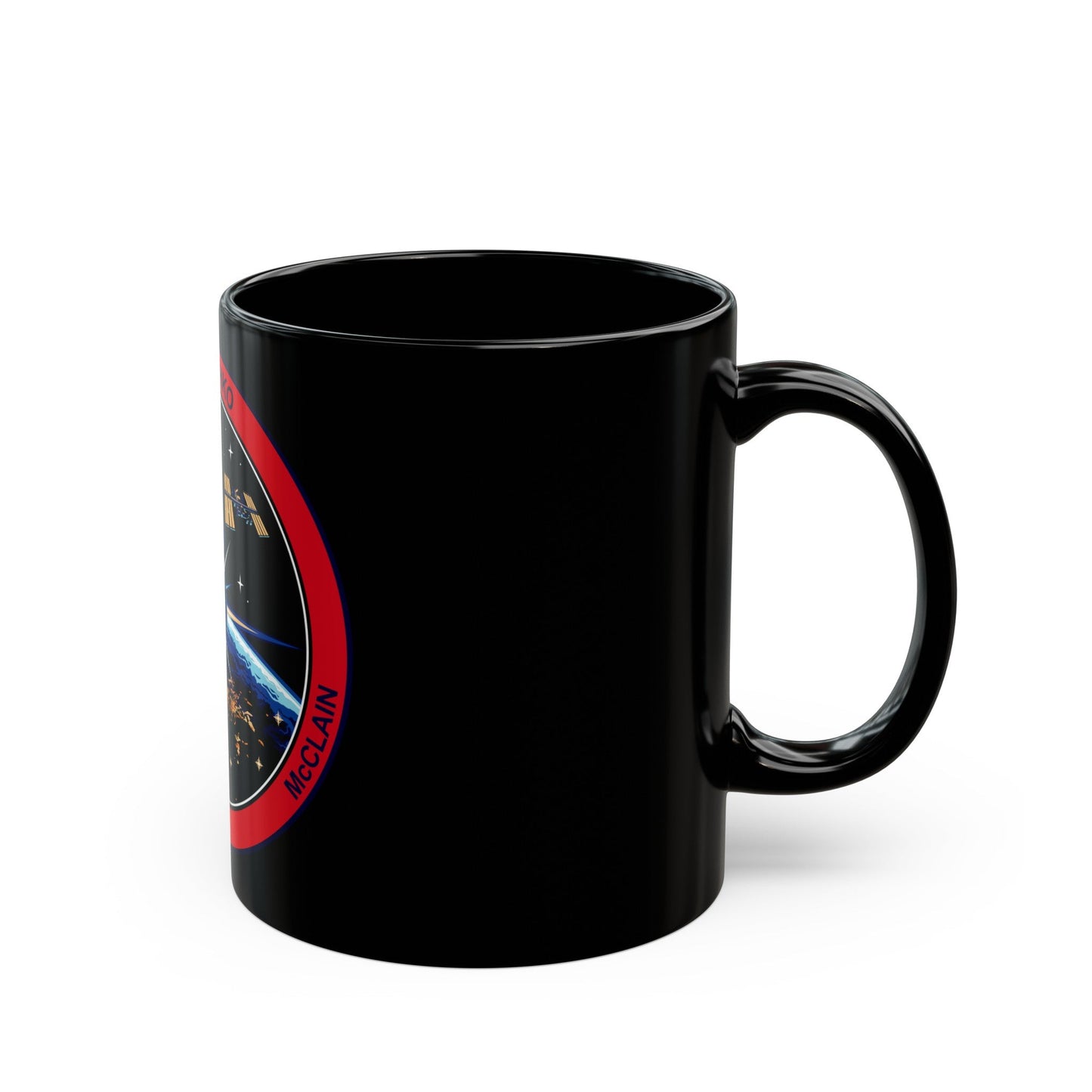 ISS Expedition 58 (NASA) Black Coffee Mug-The Sticker Space