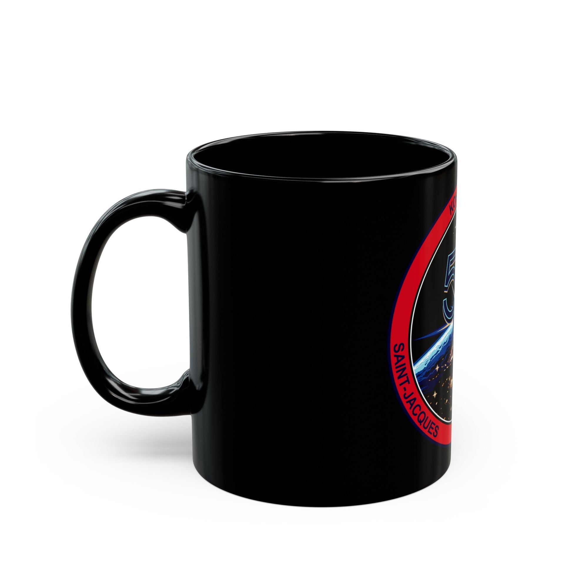 ISS Expedition 58 (NASA) Black Coffee Mug-The Sticker Space