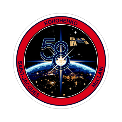 ISS Expedition 58 (NASA) STICKER Vinyl Die-Cut Decal-2 Inch-The Sticker Space