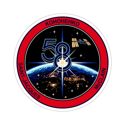 ISS Expedition 58 (NASA) STICKER Vinyl Die-Cut Decal-3 Inch-The Sticker Space