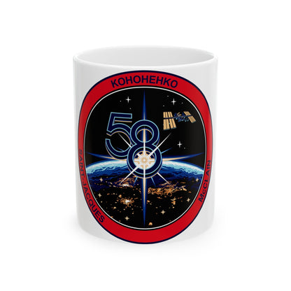 ISS Expedition 58 (NASA) White Coffee Mug-11oz-The Sticker Space