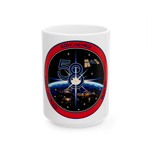 ISS Expedition 58 (NASA) White Coffee Mug-15oz-The Sticker Space