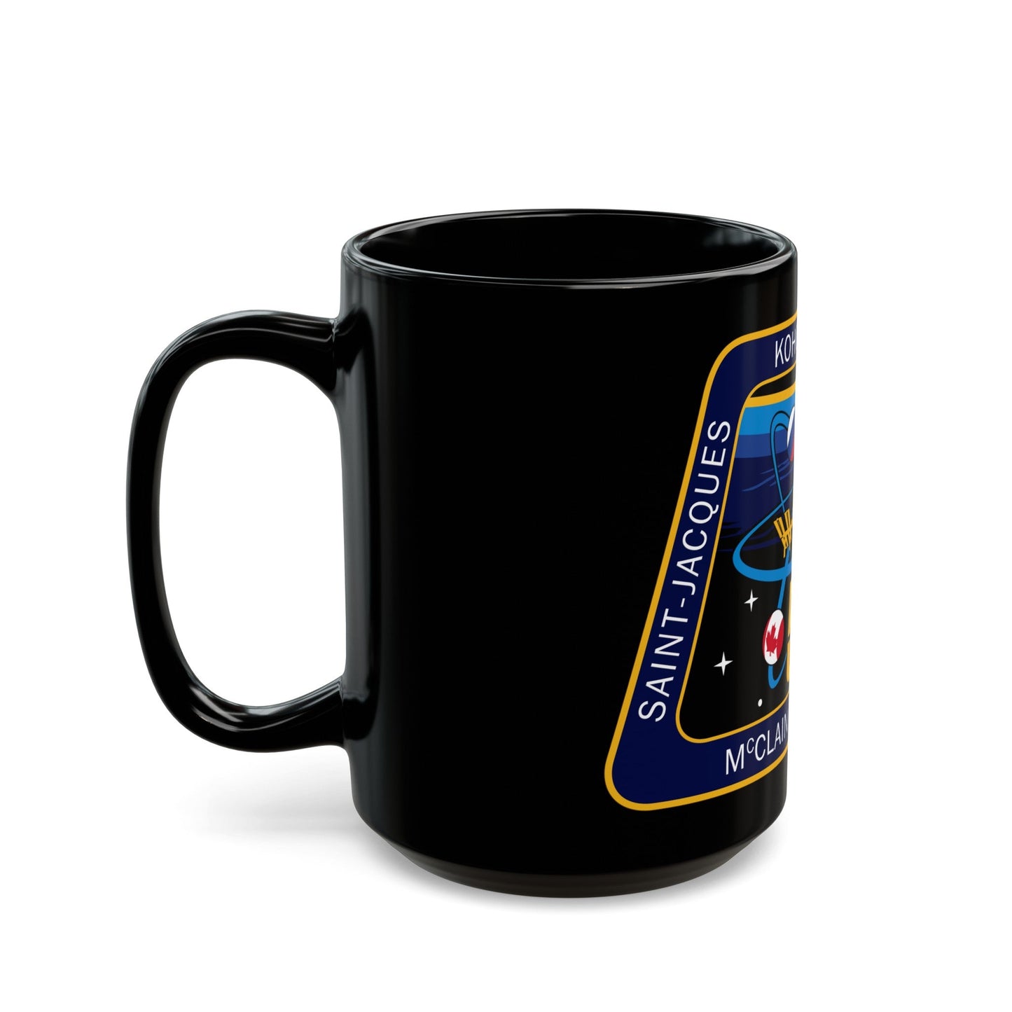 ISS Expedition 59 (NASA) Black Coffee Mug-The Sticker Space