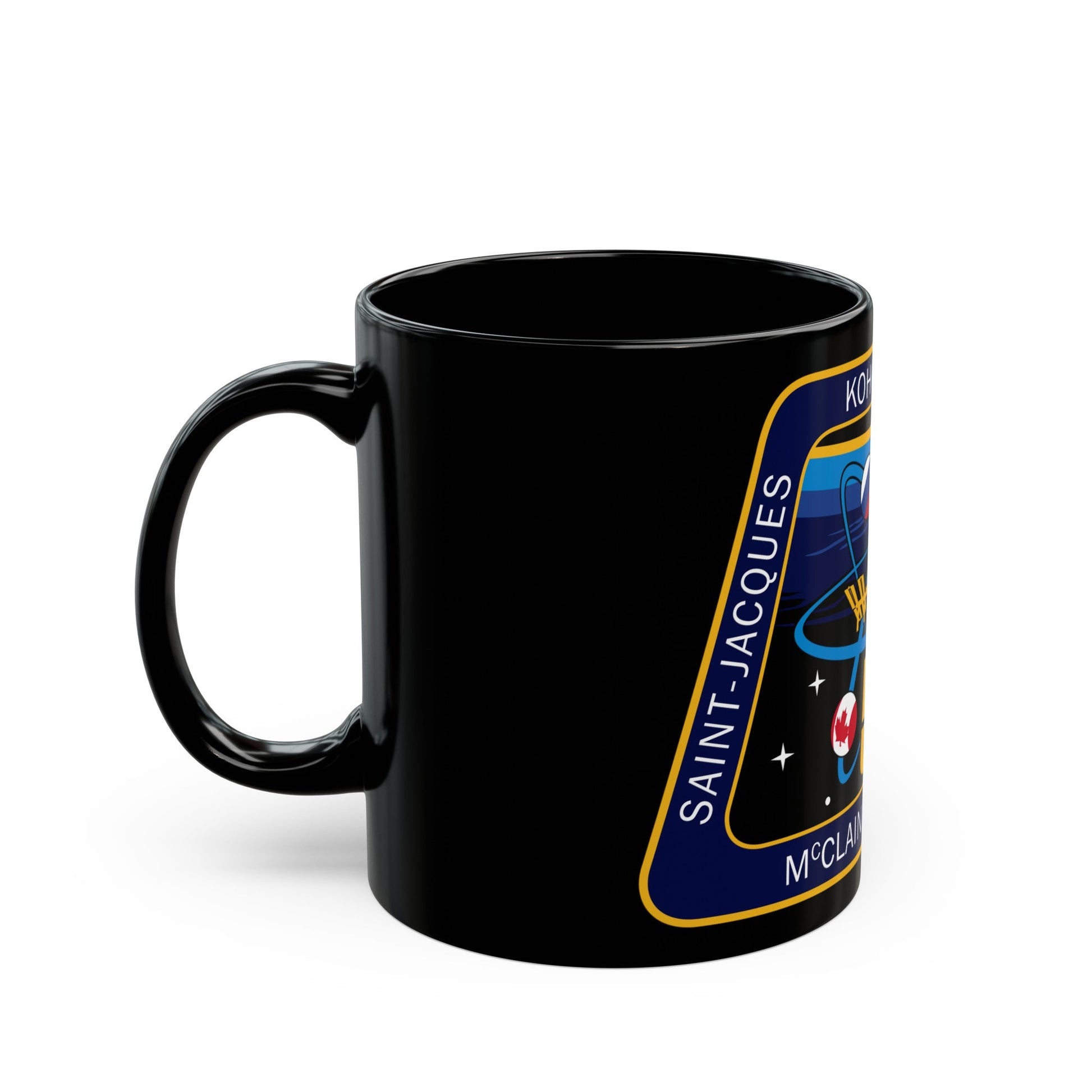 ISS Expedition 59 (NASA) Black Coffee Mug-The Sticker Space