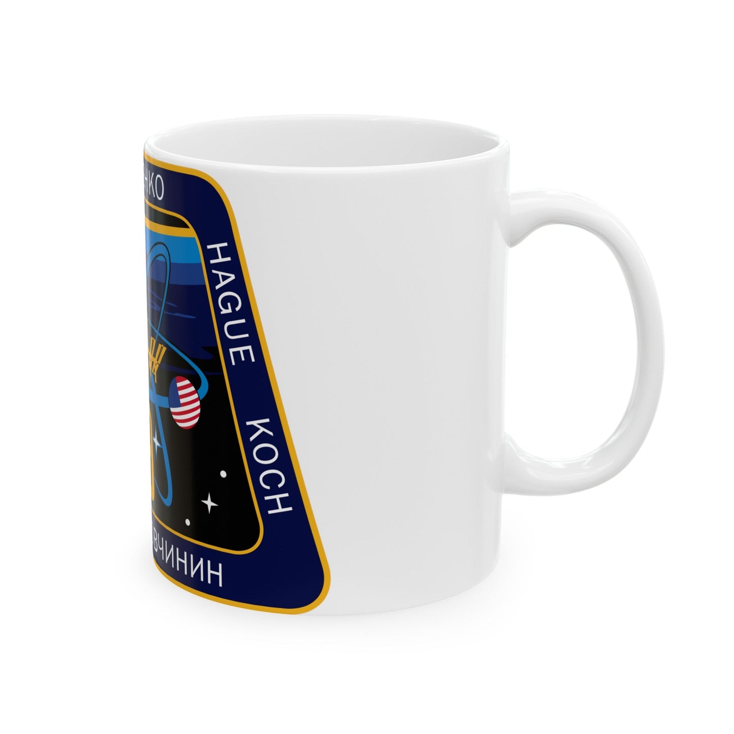 ISS Expedition 59 (NASA) White Coffee Mug-The Sticker Space