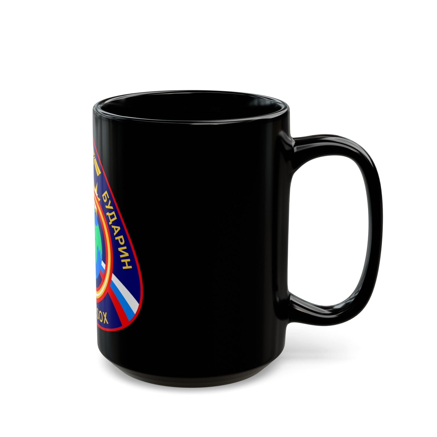 ISS Expedition 6 (NASA) Black Coffee Mug-The Sticker Space