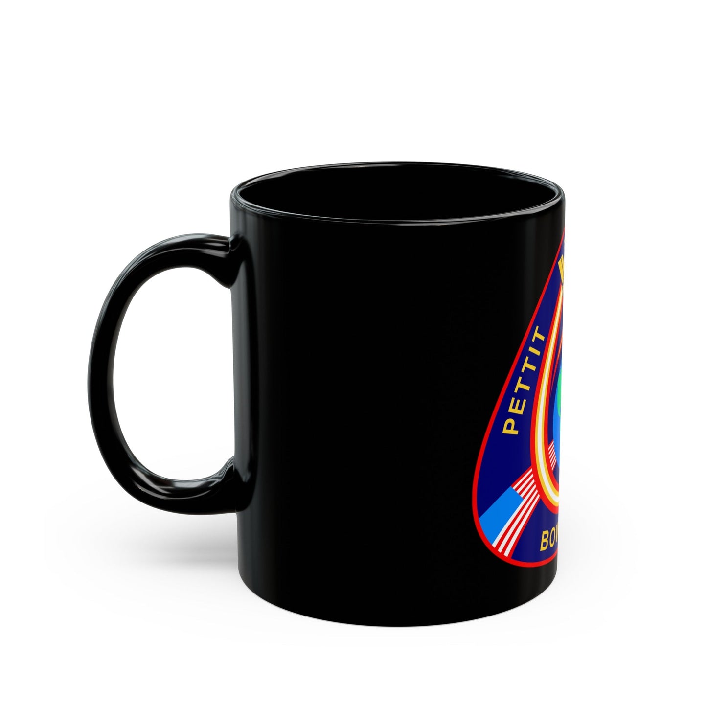 ISS Expedition 6 (NASA) Black Coffee Mug-The Sticker Space