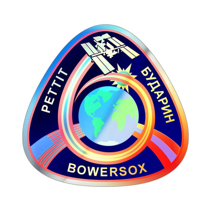 ISS Expedition 6 (NASA) Holographic STICKER Die-Cut Vinyl Decal-4 Inch-The Sticker Space