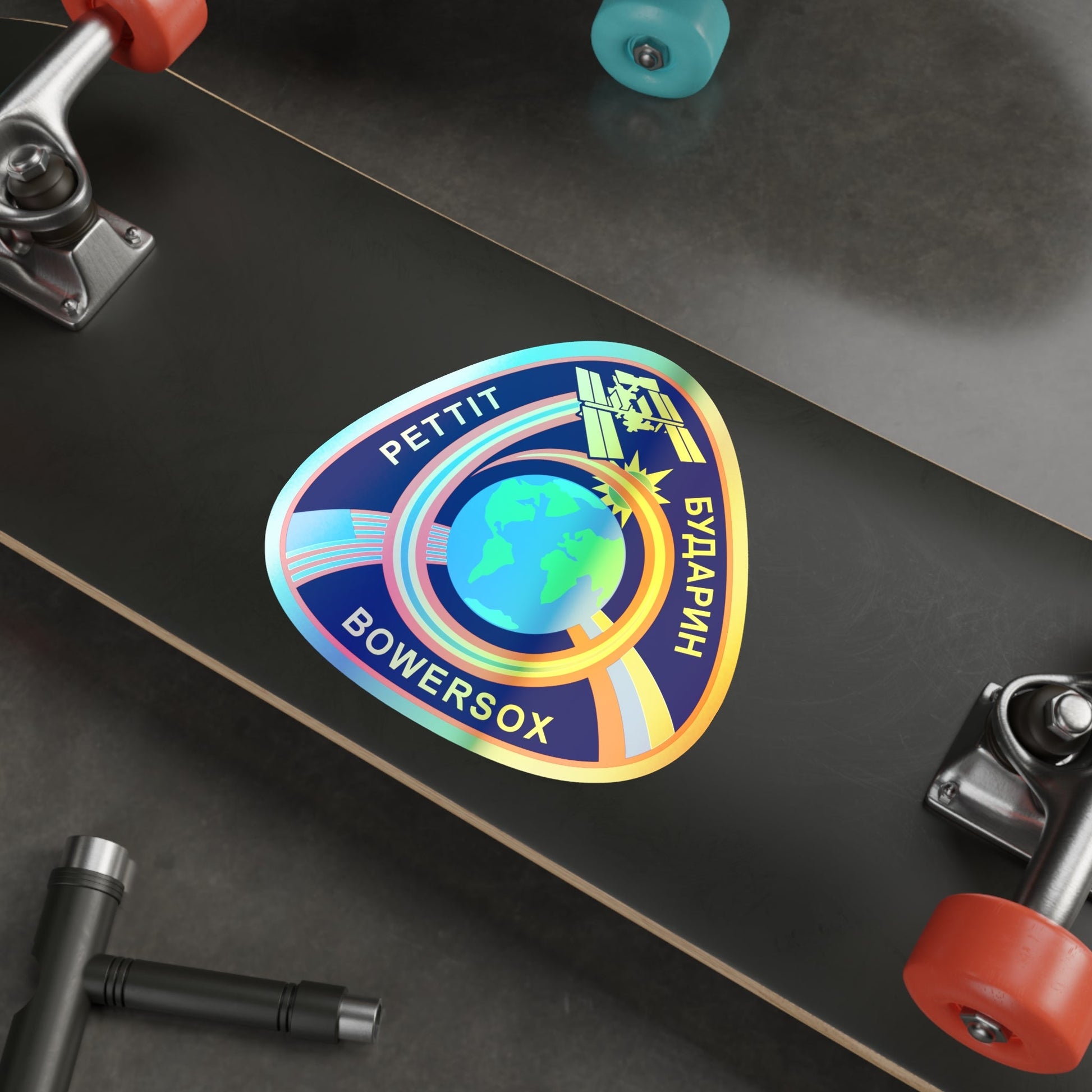 ISS Expedition 6 (NASA) Holographic STICKER Die-Cut Vinyl Decal-The Sticker Space