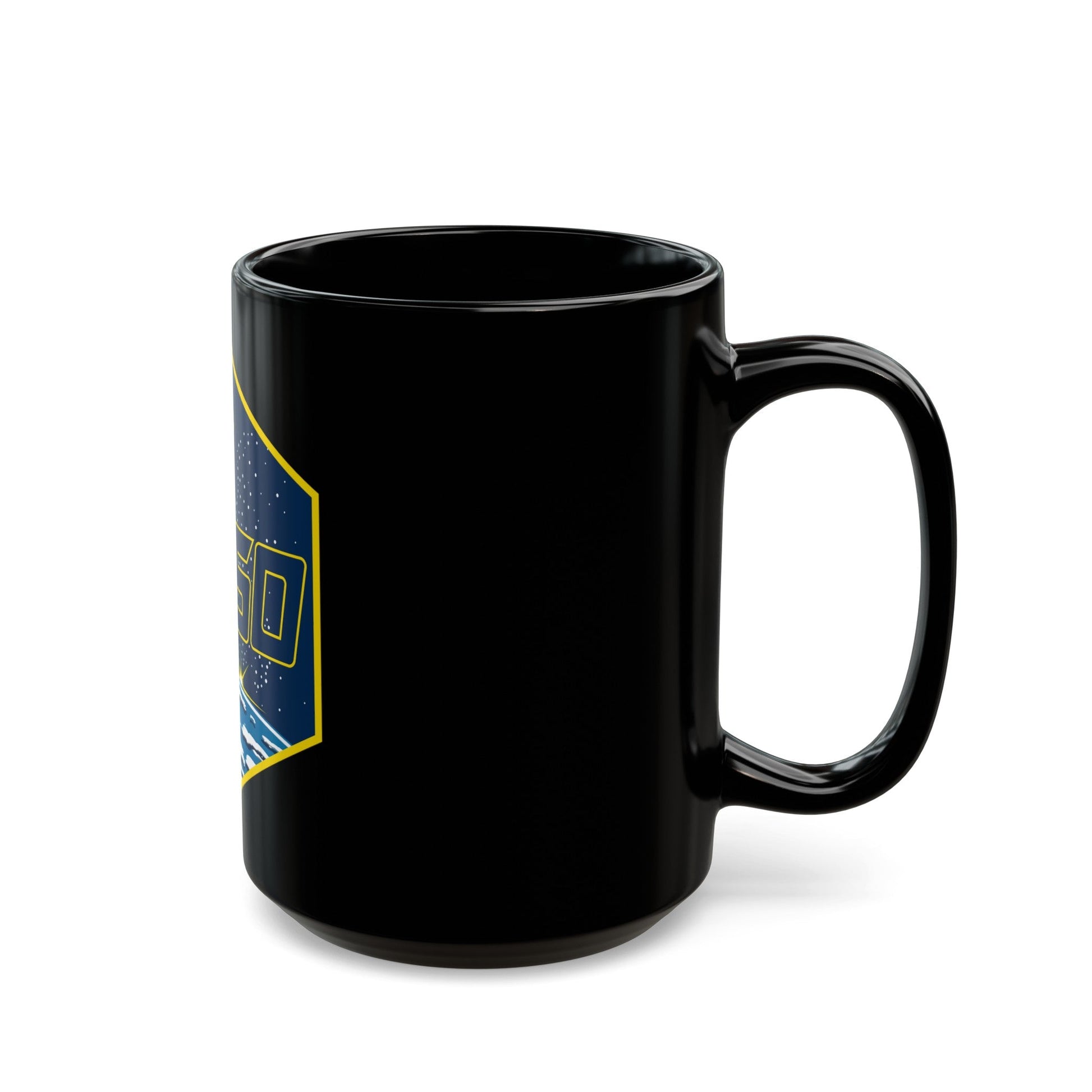 ISS Expedition 60 (NASA) Black Coffee Mug-The Sticker Space