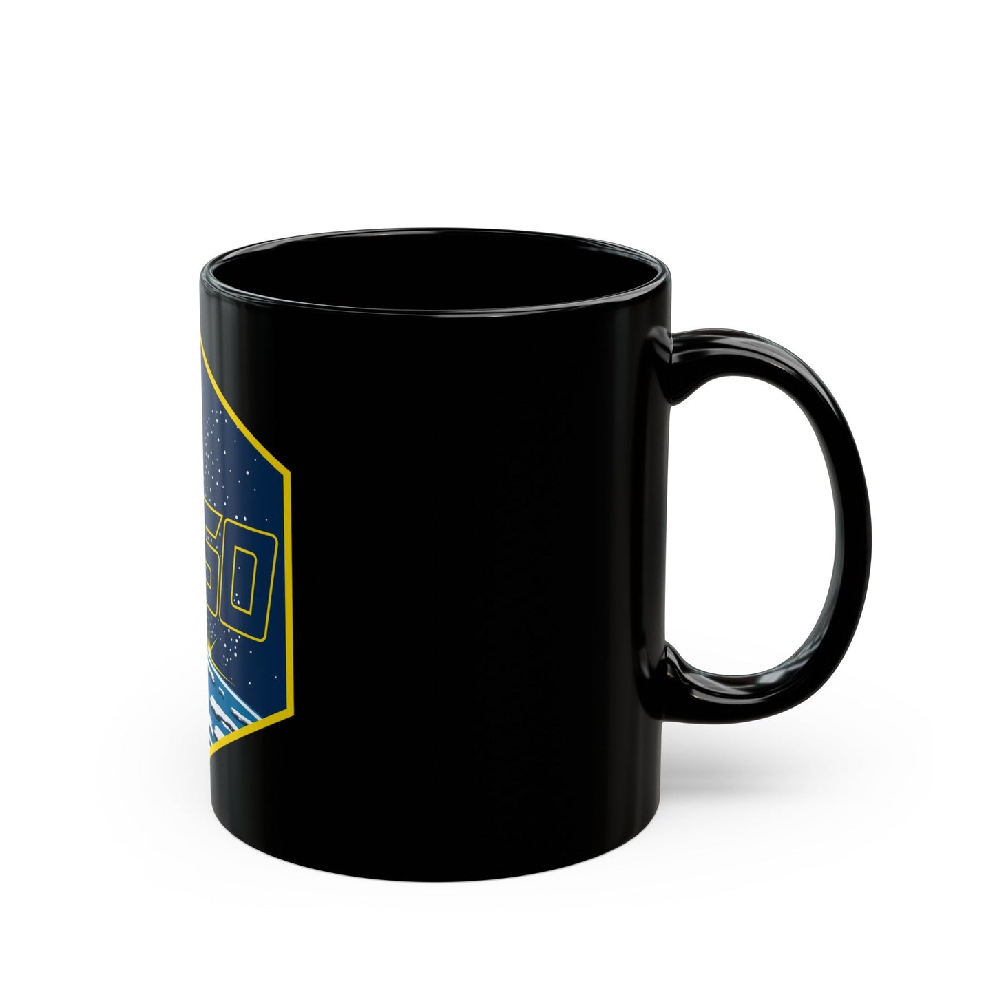 ISS Expedition 60 (NASA) Black Coffee Mug-The Sticker Space