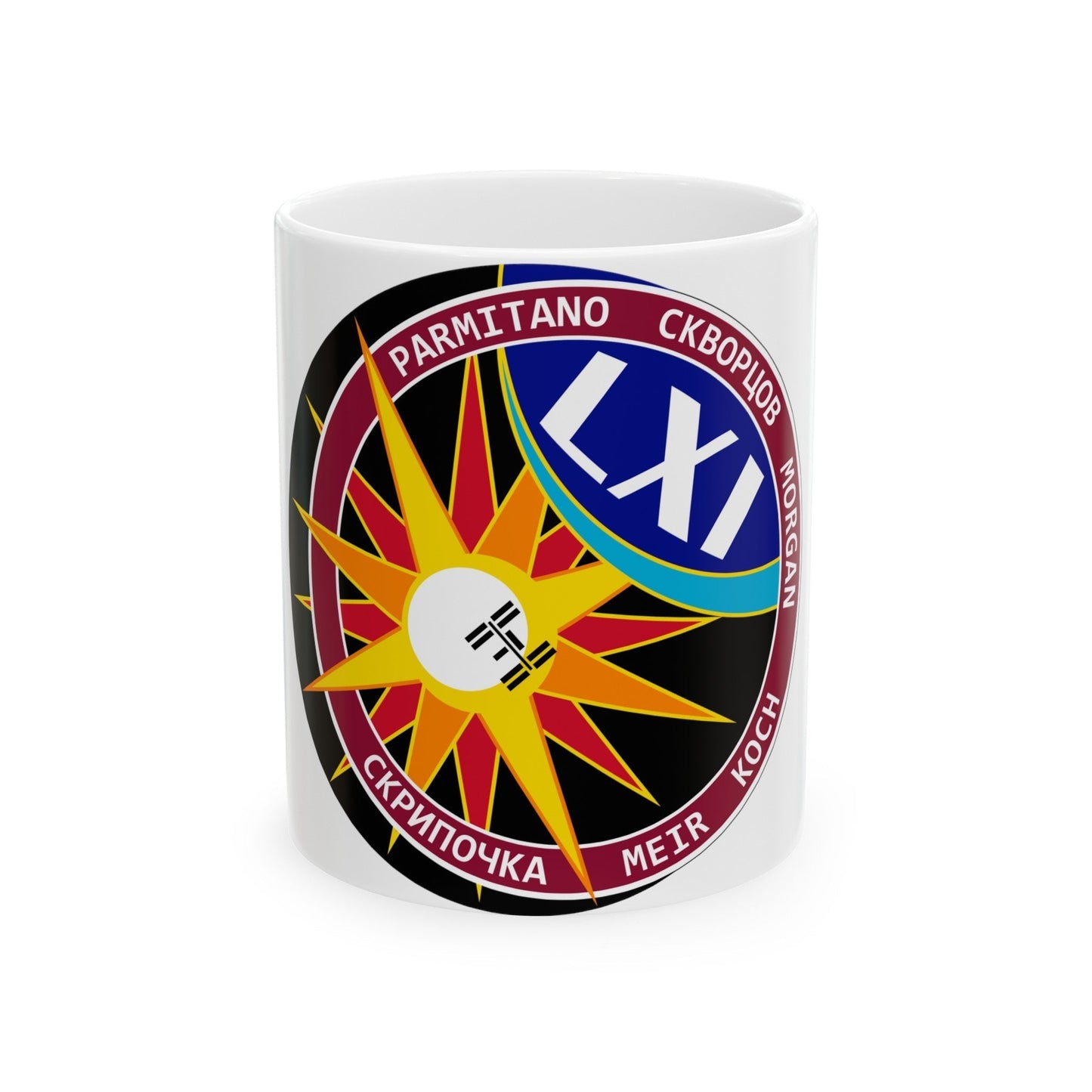 ISS Expedition 61 (NASA) White Coffee Mug-11oz-The Sticker Space