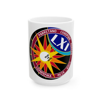 ISS Expedition 61 (NASA) White Coffee Mug-15oz-The Sticker Space