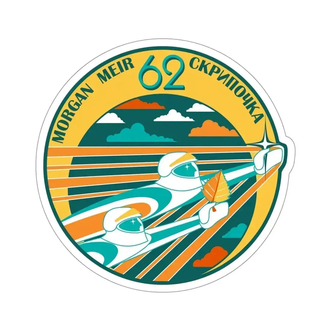 ISS Expedition 62 (NASA) STICKER Vinyl Die-Cut Decal 4 Inch - The Sticker Space