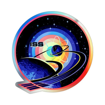 ISS Expedition 63 (NASA) Holographic STICKER Die-Cut Vinyl Decal - The Sticker Space