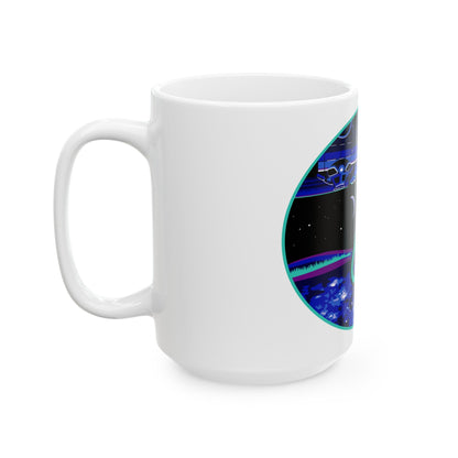 ISS Expedition 64 (NASA) White Coffee Mug-The Sticker Space