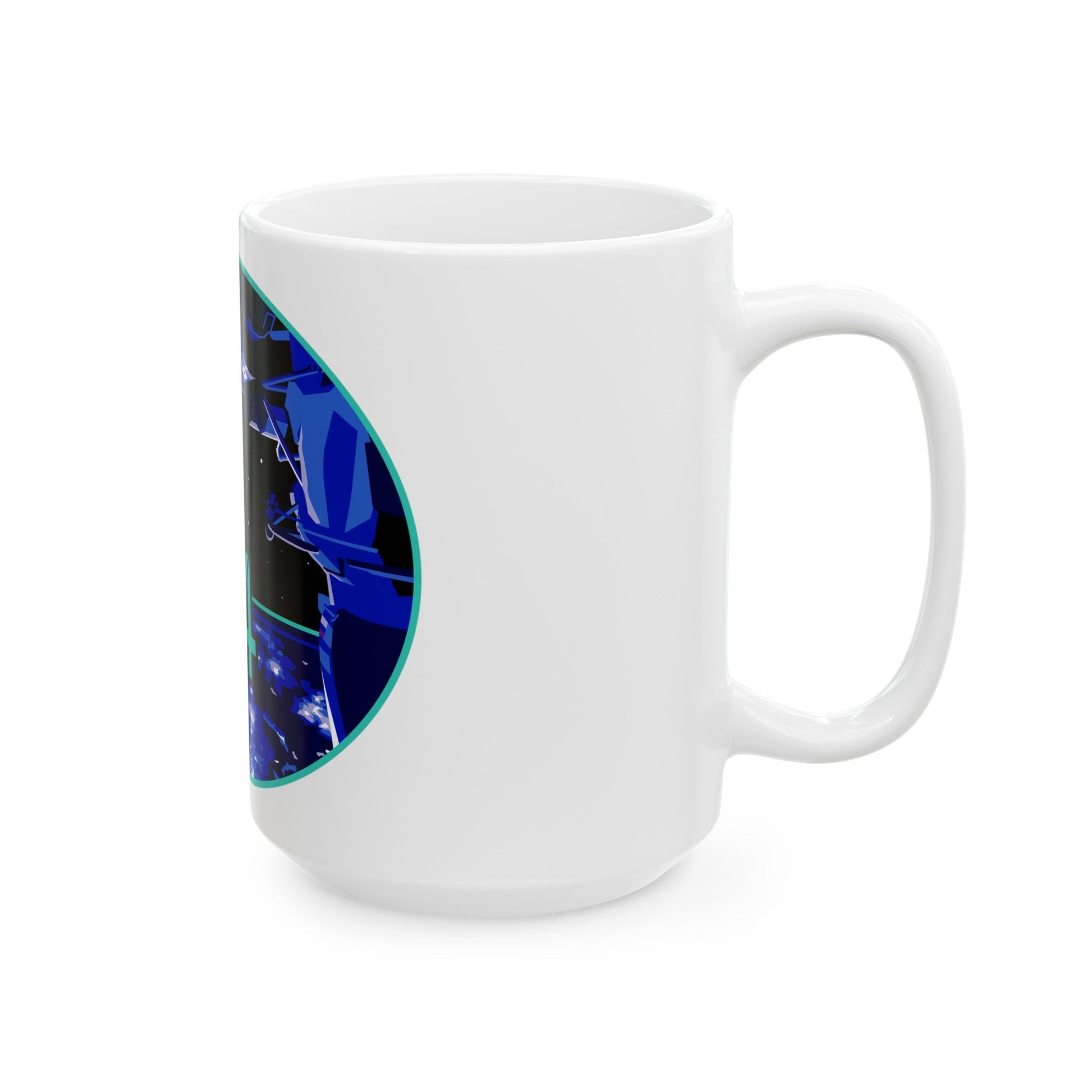 ISS Expedition 64 (NASA) White Coffee Mug-The Sticker Space