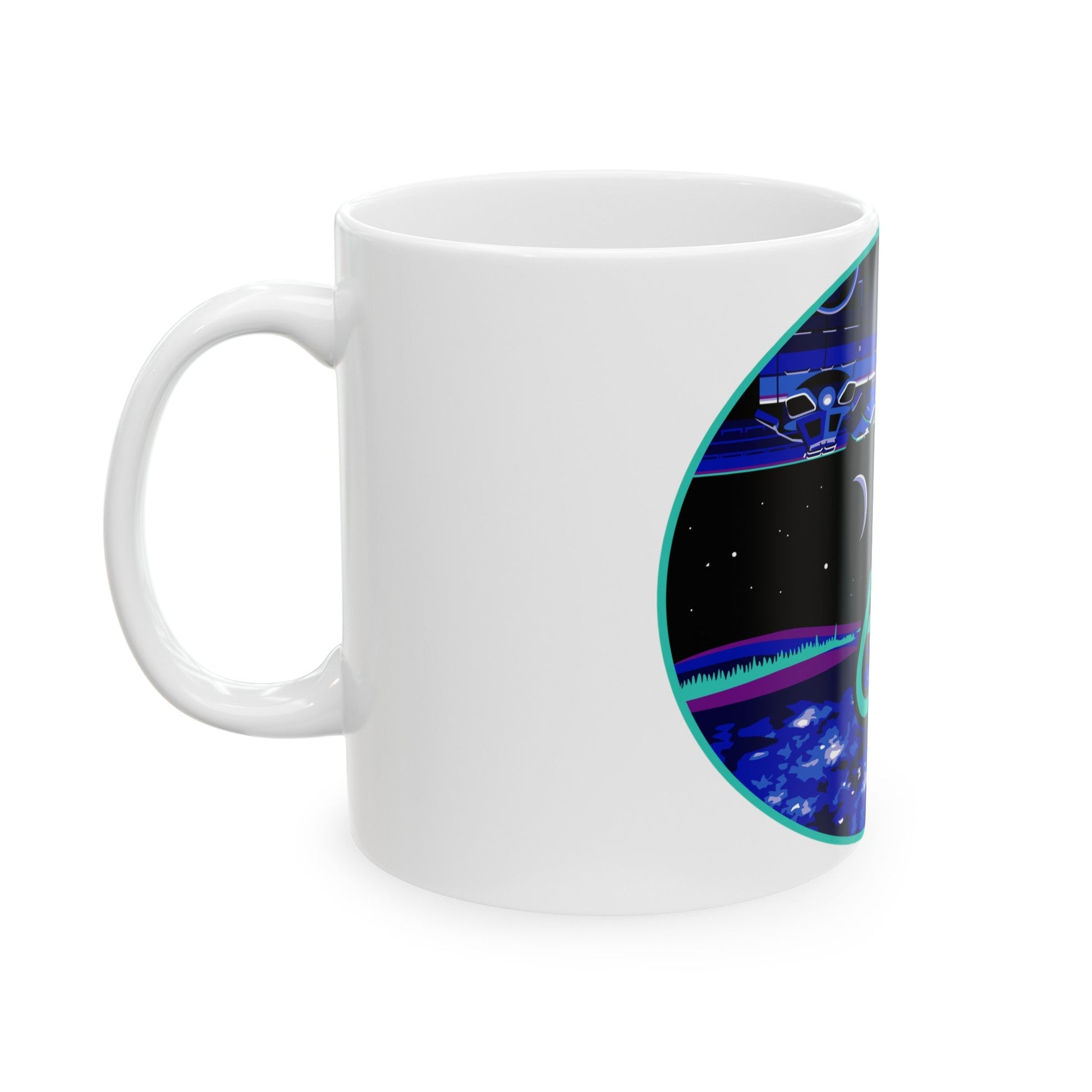 ISS Expedition 64 (NASA) White Coffee Mug-The Sticker Space