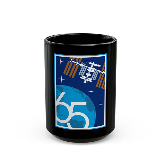 ISS Expedition 65 (NASA) Black Coffee Mug-15oz-The Sticker Space