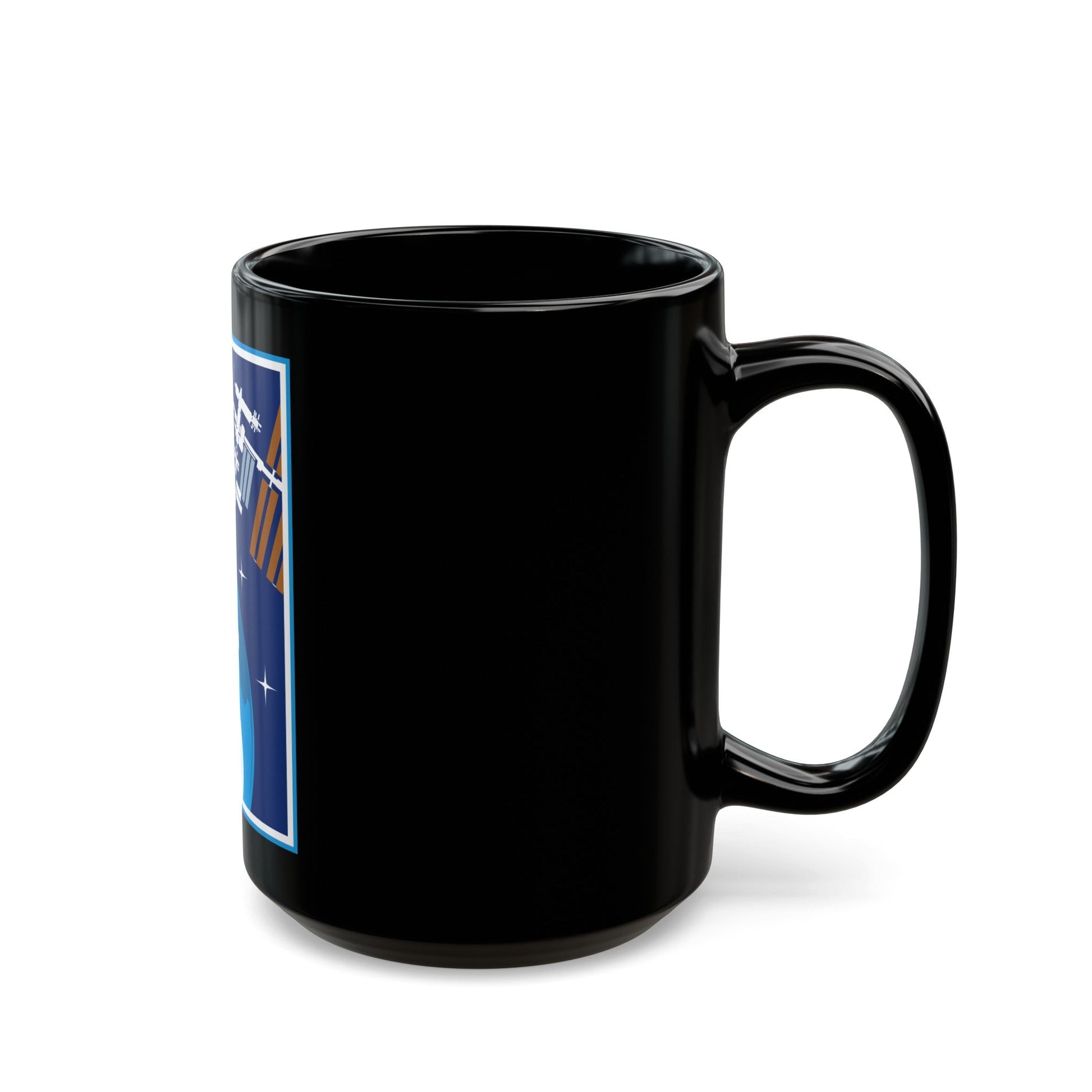 ISS Expedition 65 (NASA) Black Coffee Mug-The Sticker Space