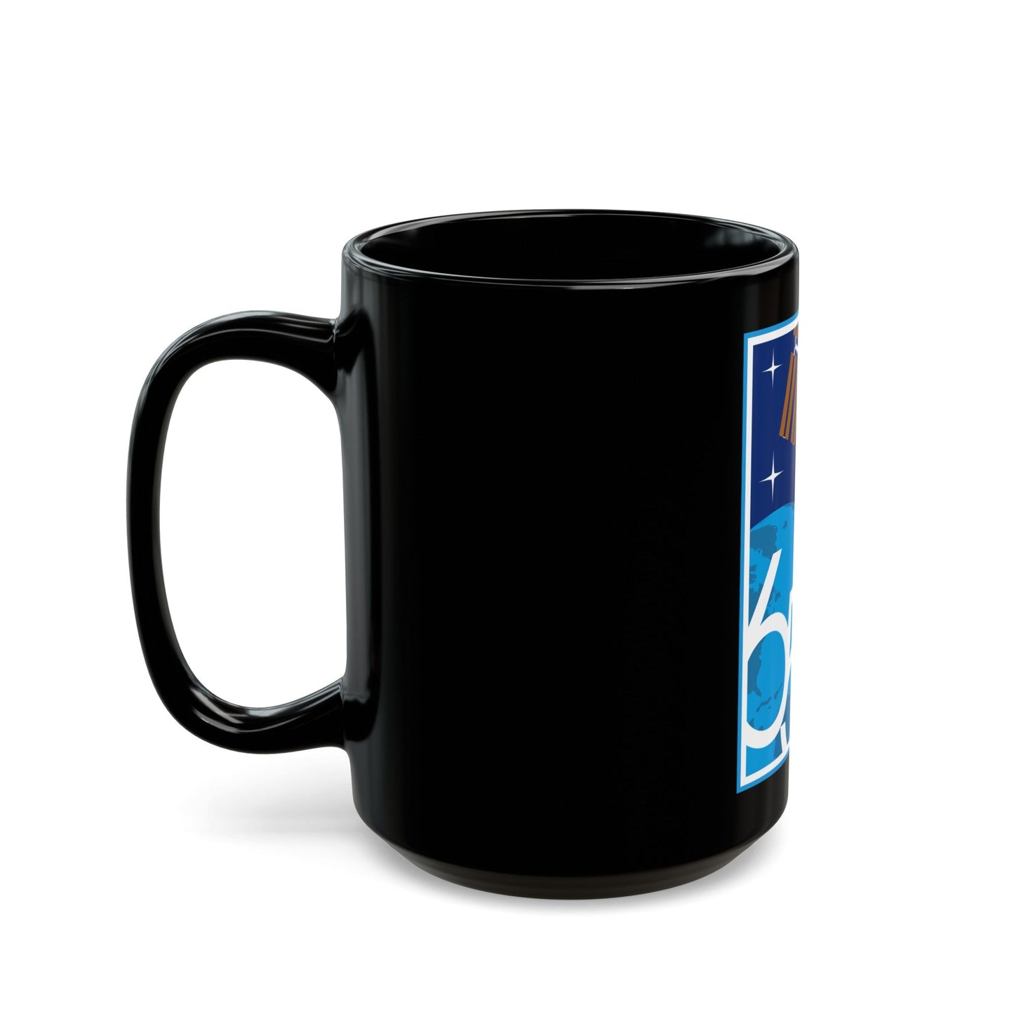 ISS Expedition 65 (NASA) Black Coffee Mug-The Sticker Space