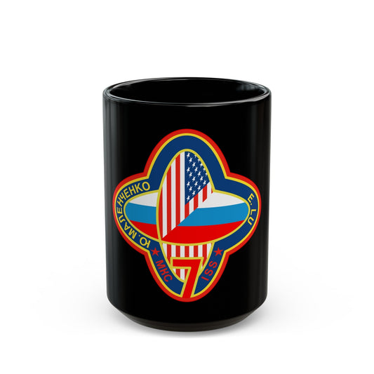 ISS Expedition 7 (NASA) Black Coffee Mug-15oz-The Sticker Space