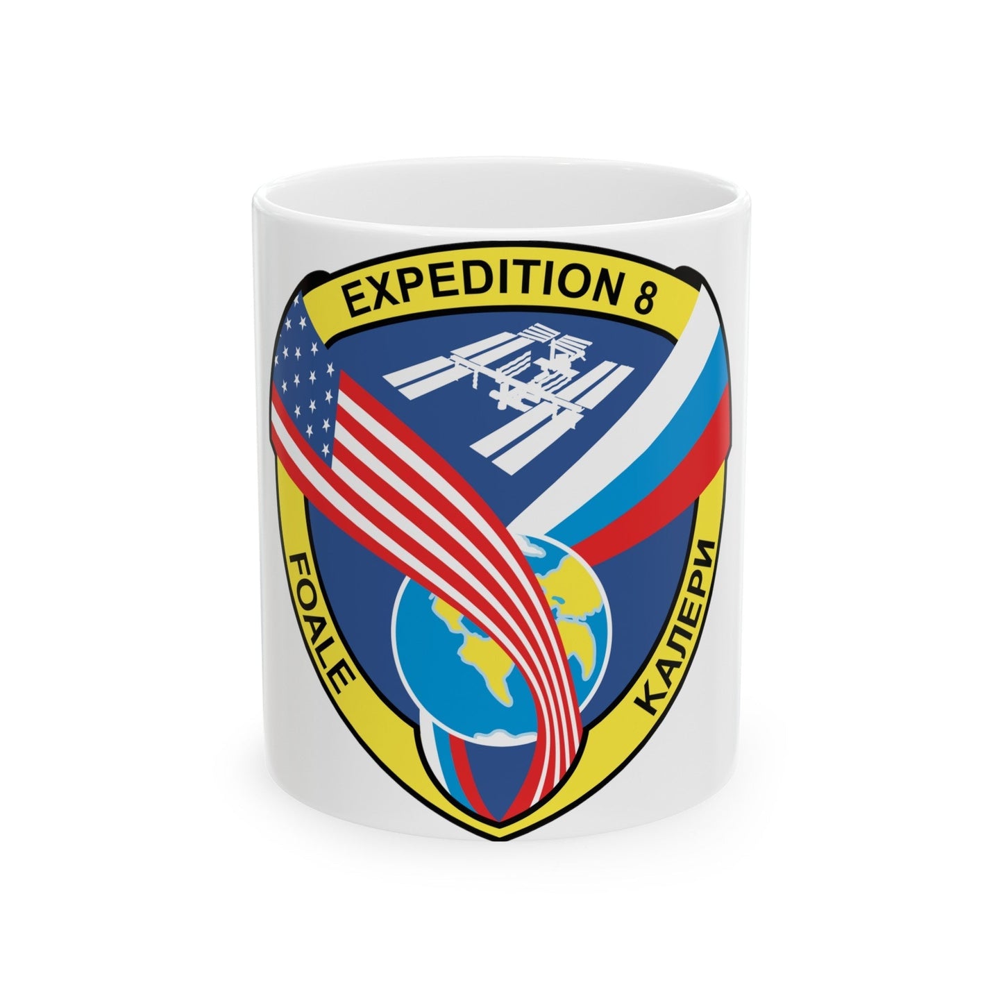 ISS Expedition 8 (NASA) White Coffee Mug-11oz-The Sticker Space