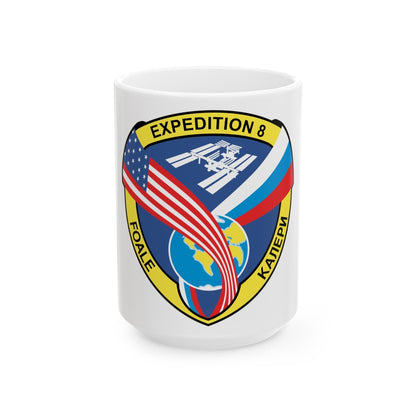 ISS Expedition 8 (NASA) White Coffee Mug-15oz-The Sticker Space