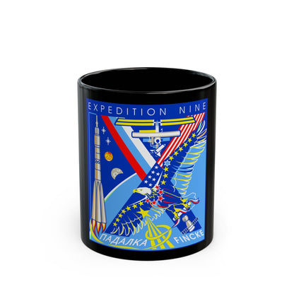 ISS Expedition 9 (NASA) Black Coffee Mug-11oz-The Sticker Space