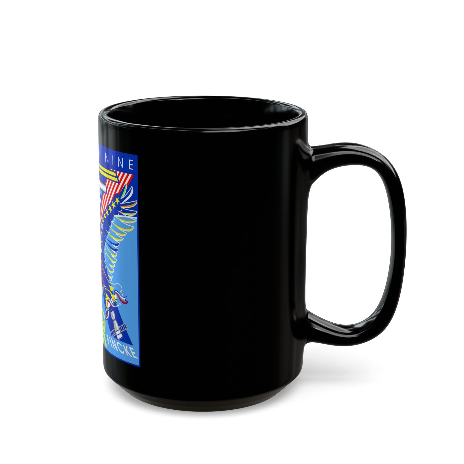 ISS Expedition 9 (NASA) Black Coffee Mug-The Sticker Space