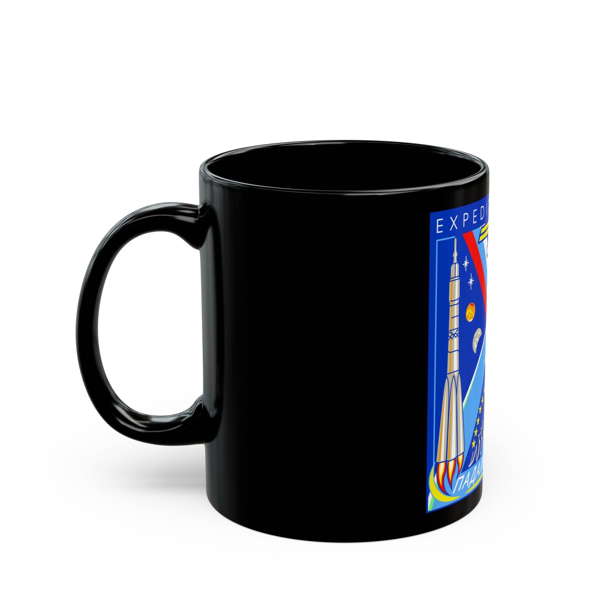 ISS Expedition 9 (NASA) Black Coffee Mug-The Sticker Space