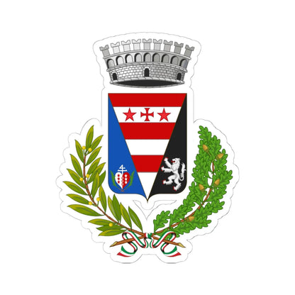 Issime-Stemma (Italy) (Coat of Arms) STICKER Vinyl Kiss-Cut Decal 6 Inch White - The Sticker Space