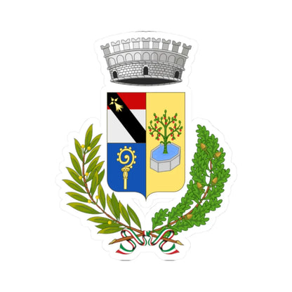 Issogne-Stemma (Italy) (Coat of Arms) STICKER Vinyl Kiss-Cut Decal 2 Inch White - The Sticker Space