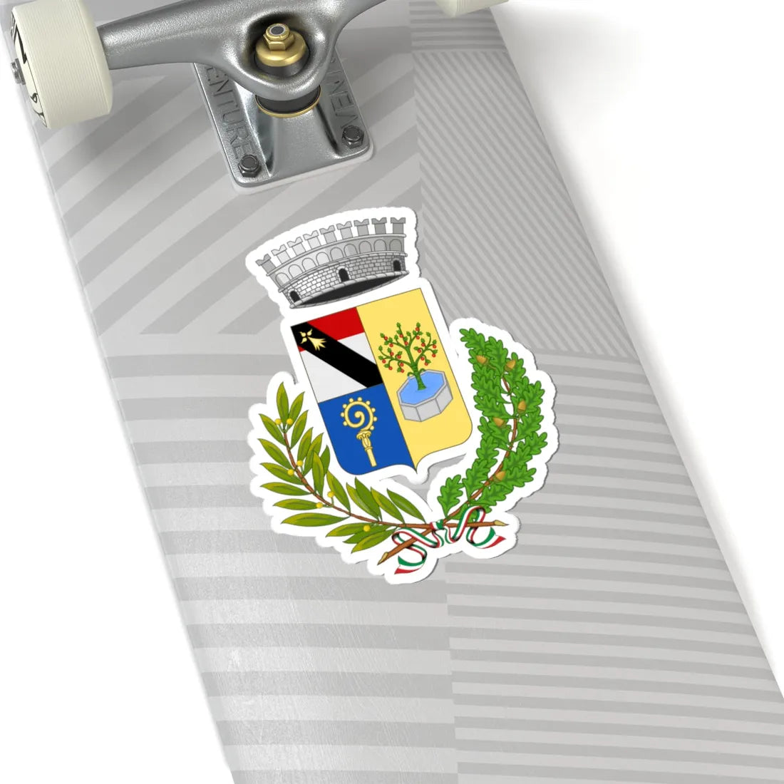 Issogne-Stemma (Italy) (Coat of Arms) STICKER Vinyl Kiss-Cut Decal - The Sticker Space