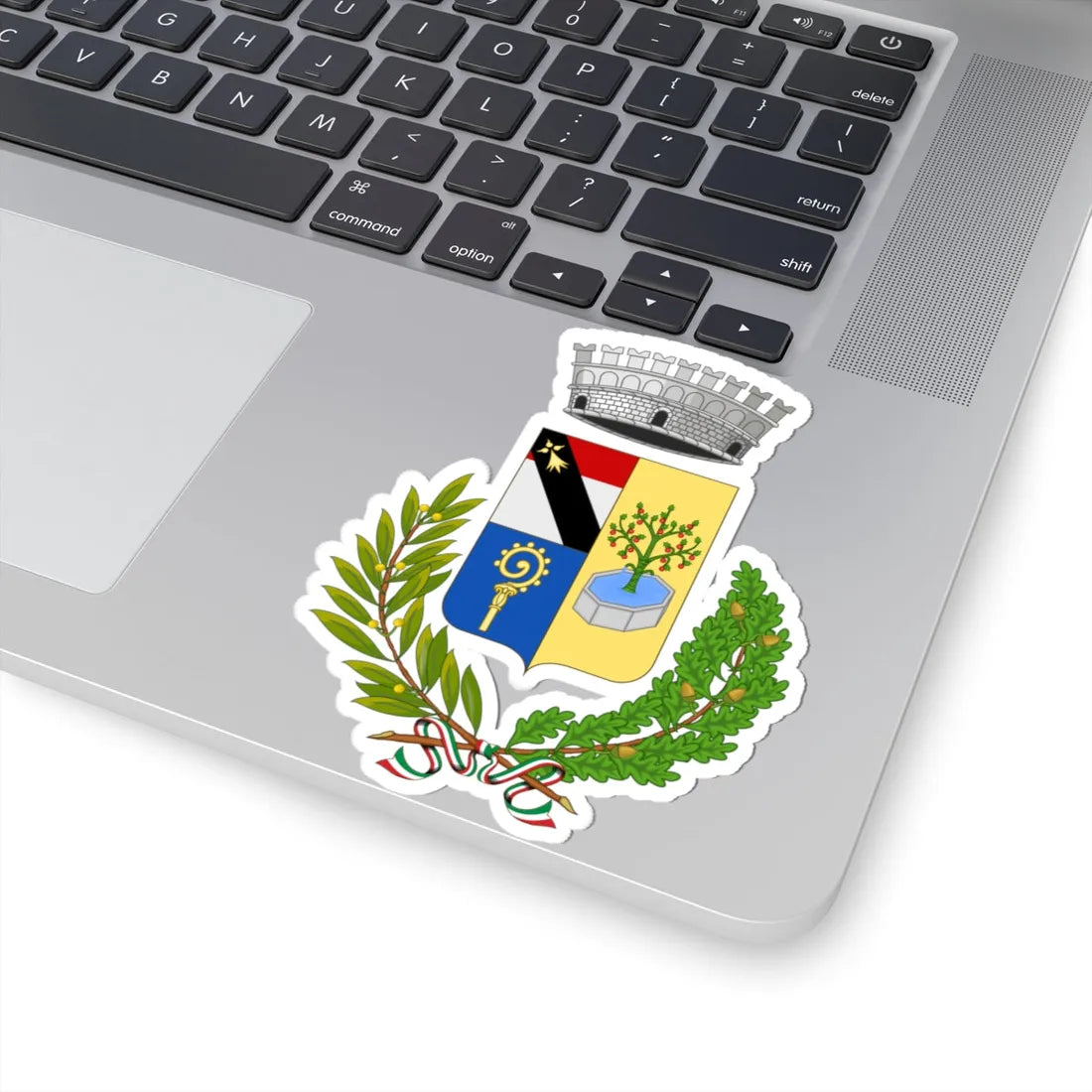 Issogne-Stemma (Italy) (Coat of Arms) STICKER Vinyl Kiss-Cut Decal - The Sticker Space