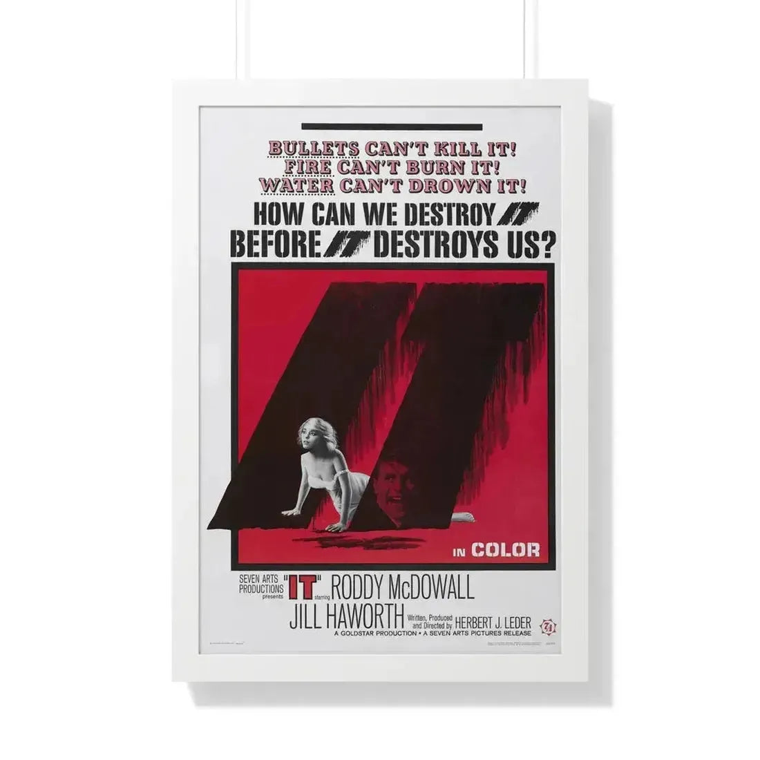 IT 1967 - Framed Movie Poster 20" x 30" White - The Sticker Space