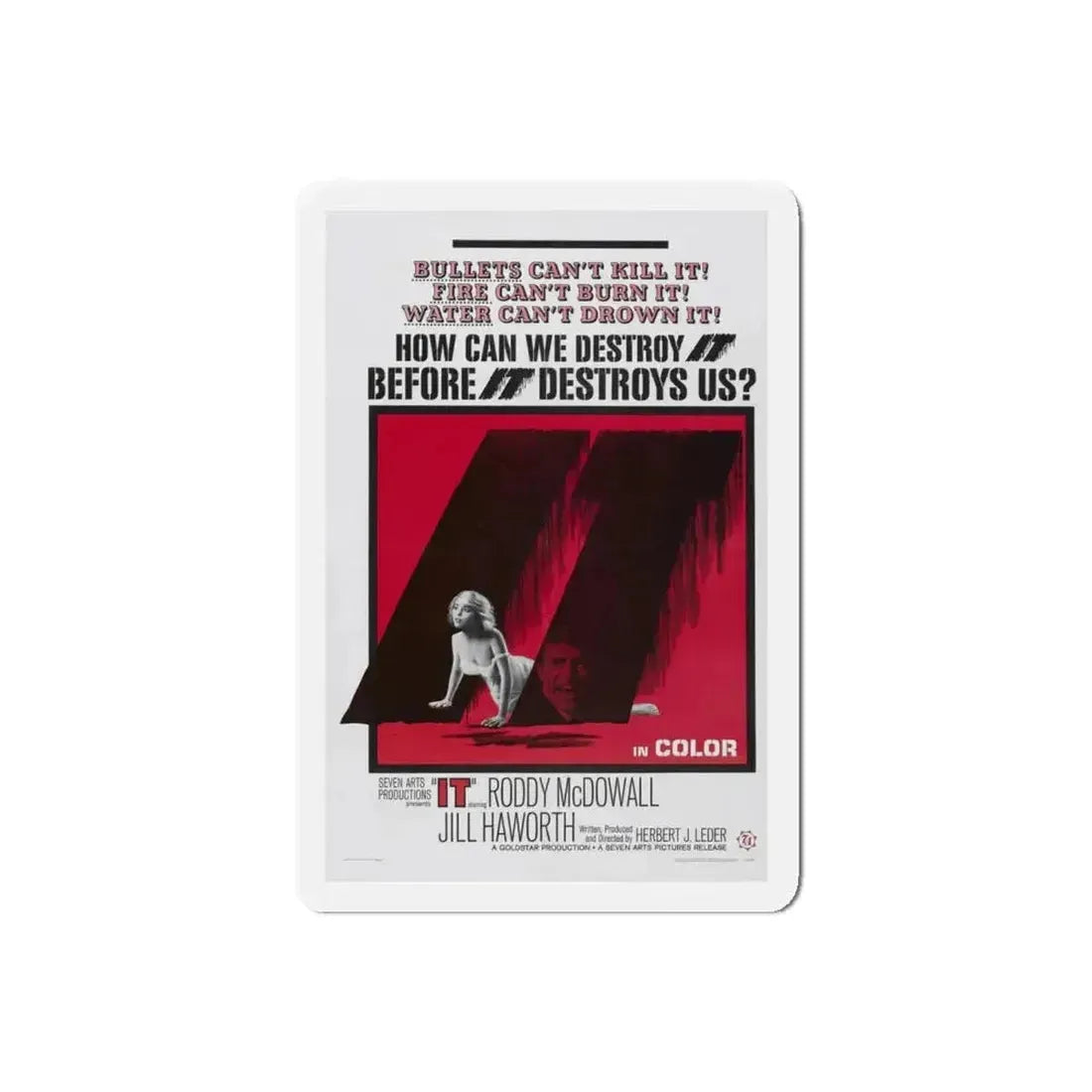 IT 1967 Movie Poster - Refrigerator Magnet - The Sticker Space