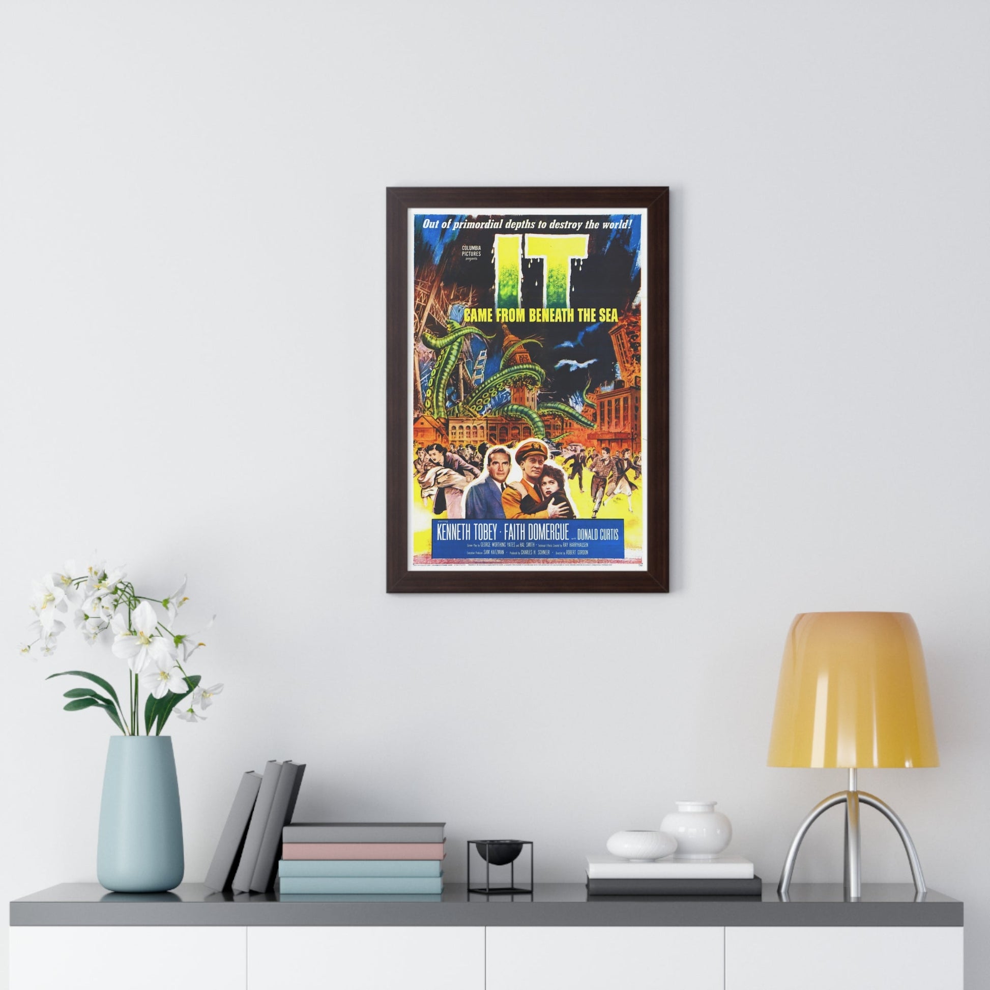 IT CAME FROM BENEATH THE SEA 1955 - Framed Movie Poster-The Sticker Space