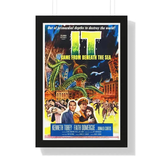IT CAME FROM BENEATH THE SEA 1955 - Framed Movie Poster 16″ x 24″ Black - The Sticker Space