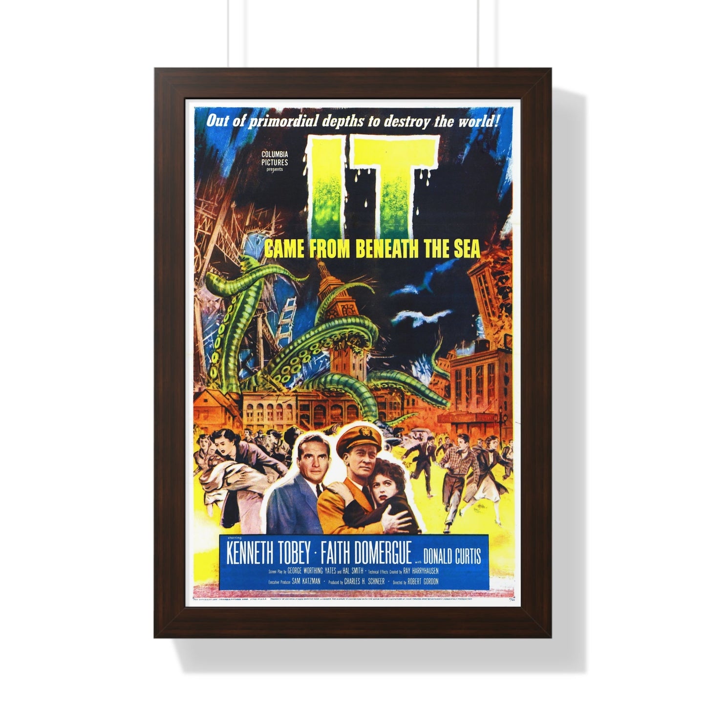 IT CAME FROM BENEATH THE SEA 1955 - Framed Movie Poster-16″ x 24″-The Sticker Space