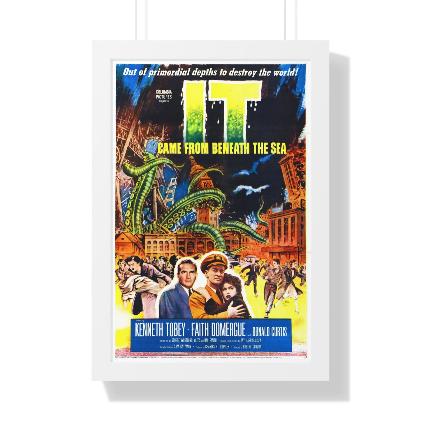 IT CAME FROM BENEATH THE SEA 1955 - Framed Movie Poster-16″ x 24″-The Sticker Space