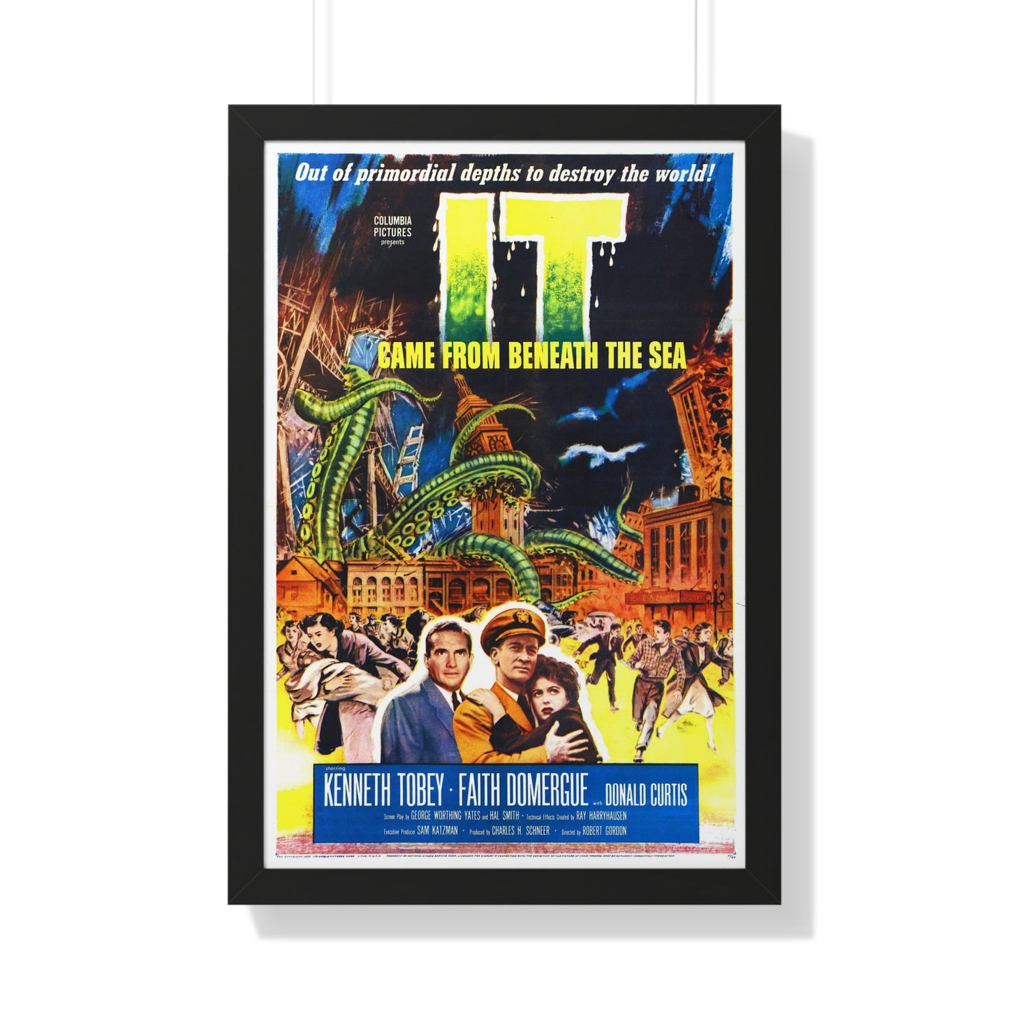 IT CAME FROM BENEATH THE SEA 1955 - Framed Movie Poster-20" x 30"-The Sticker Space