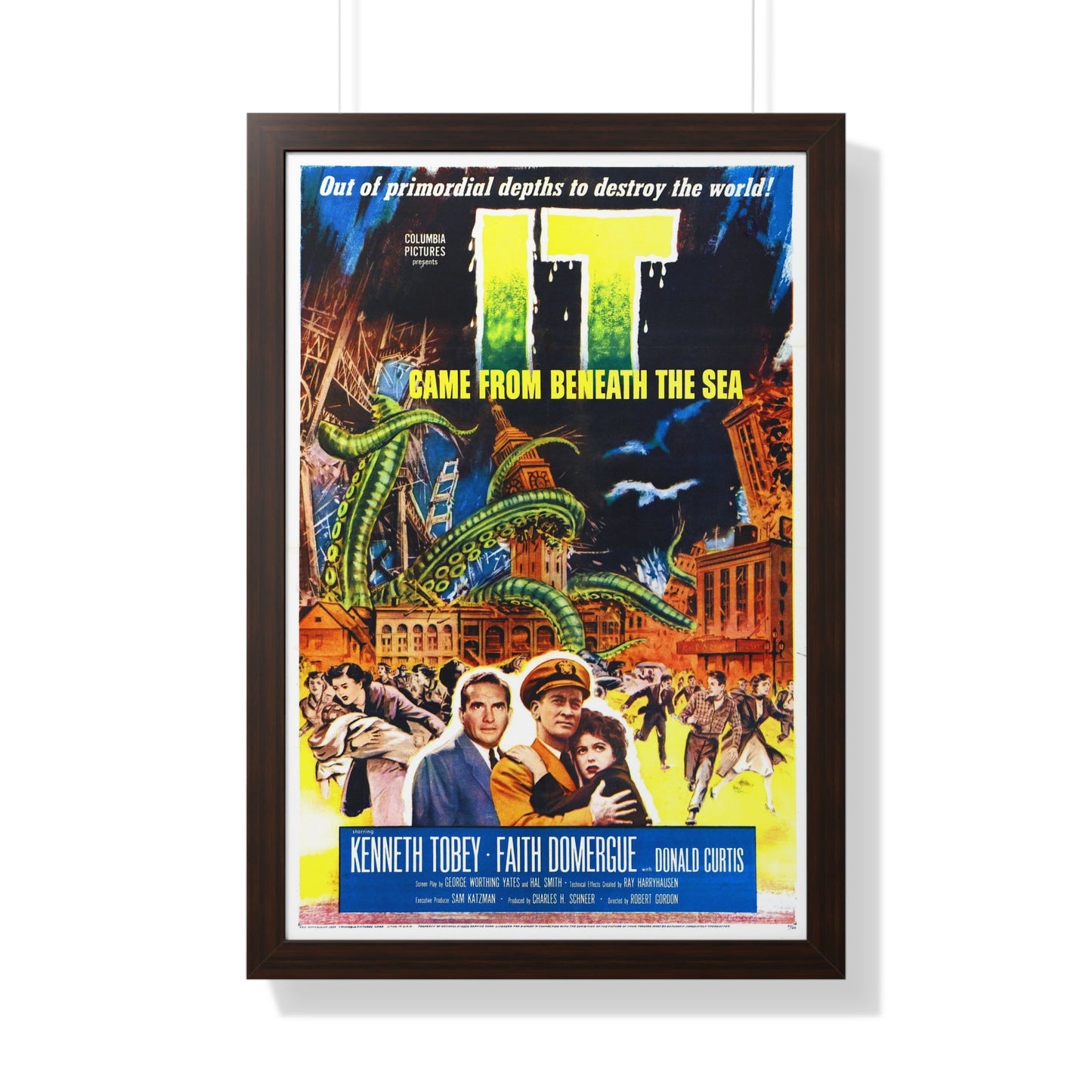 IT CAME FROM BENEATH THE SEA 1955 - Framed Movie Poster-20" x 30"-The Sticker Space