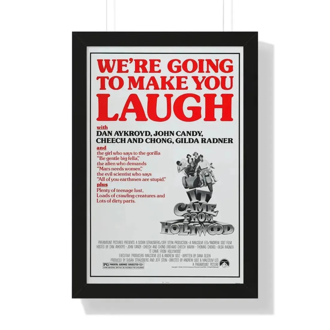 IT CAME FROM HOLLYWOOD 1982 - Framed Movie Poster - The Sticker Space