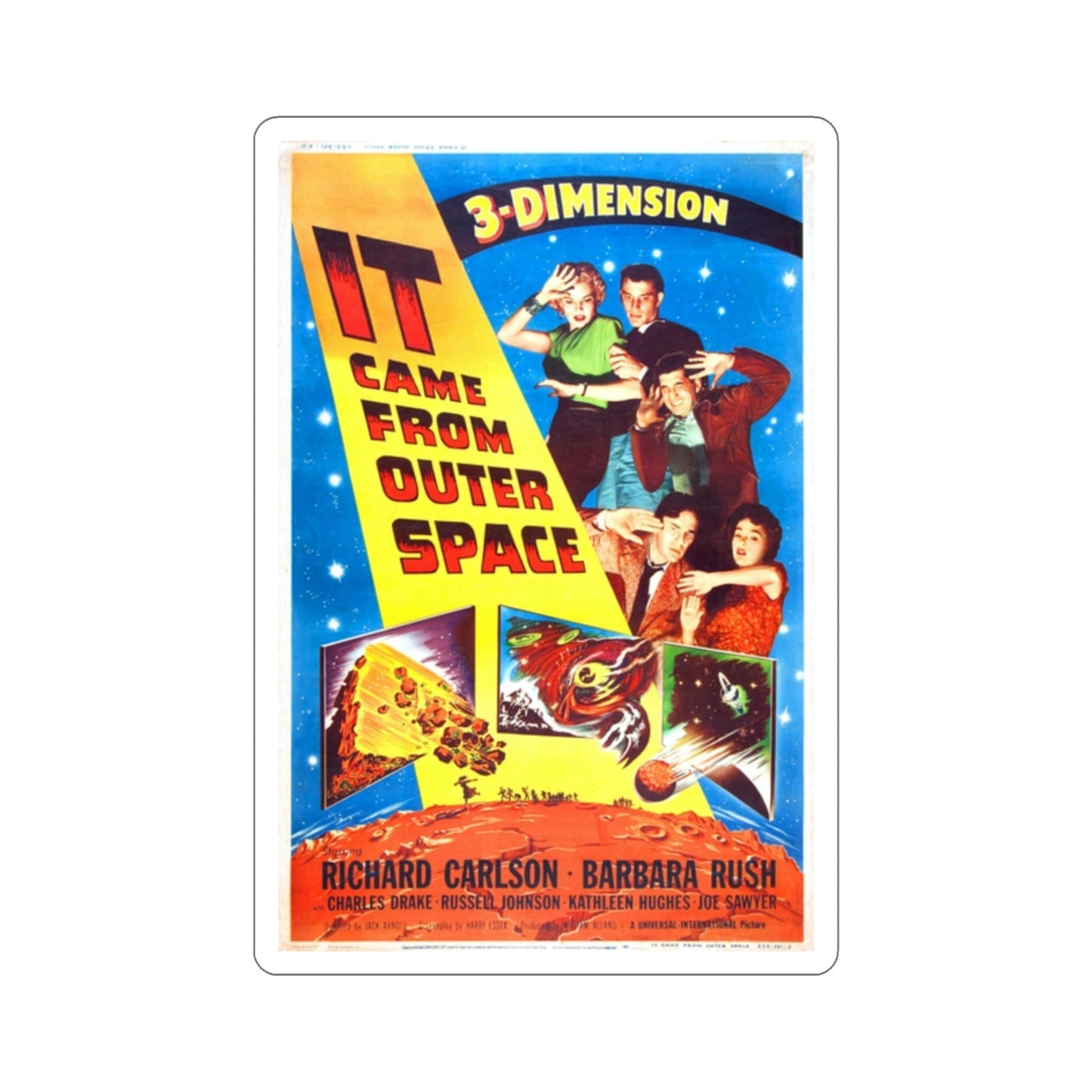 It Came from Outer Space 1953 v2 Movie Poster STICKER Vinyl Die-Cut Decal-2 Inch-The Sticker Space