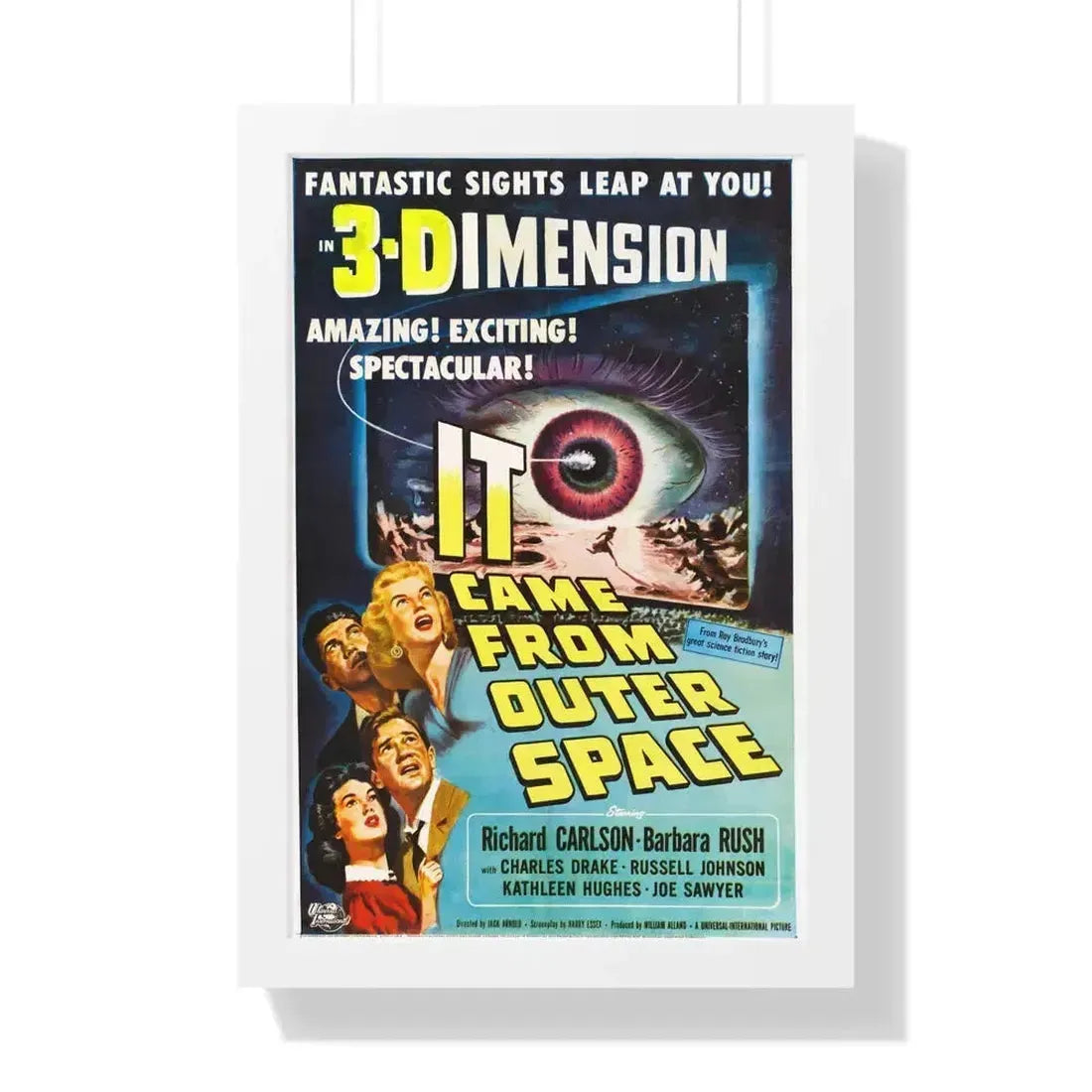 IT CAME FROM OUTER SPACE (3) 1953 - Framed Movie Poster 16″ x 24″ White - The Sticker Space
